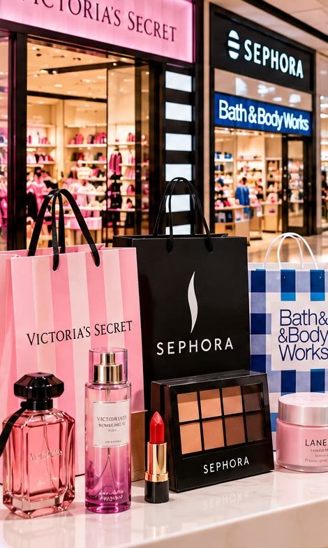Boutiques de beauté aux États-Unis, dont Victoria’s Secret et Sephora