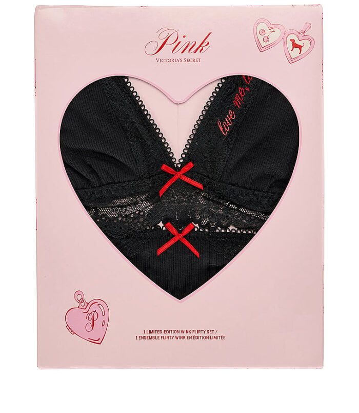 PINK Flirty Wink Set (Black)