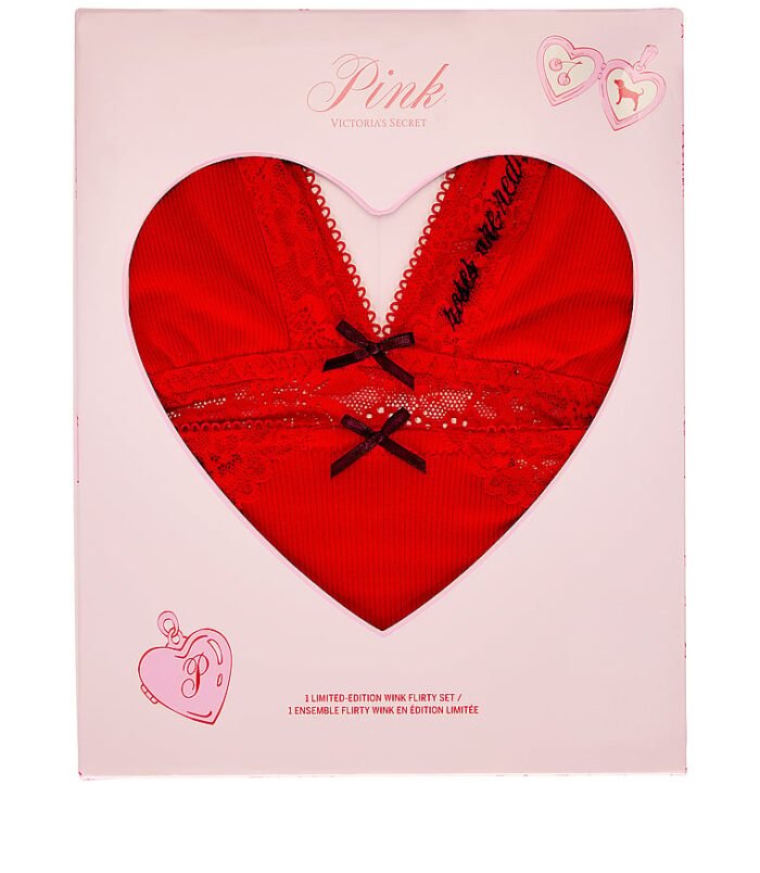 PINK Flirty Wink Set (Red)